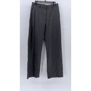 ARCH THE Women's Charcoal Gray Wool Wide-Leg Dress Pants SZ 40(US6)